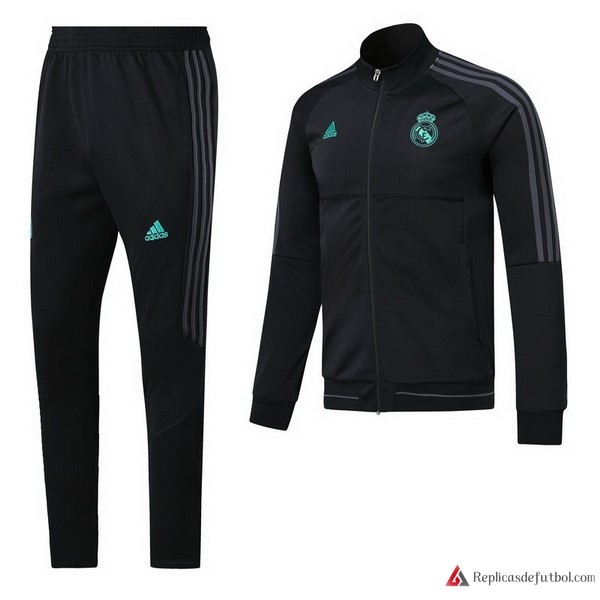 Chandal Real Madrid 2017-2018 Negro Verde Gris